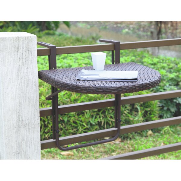 Over the rail on sale balcony table